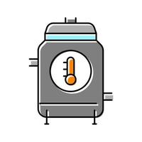 verwarming bier productie kleur icoon vector illustratie