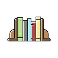 boekensteunen decoratie kleur pictogram vectorillustratie vector