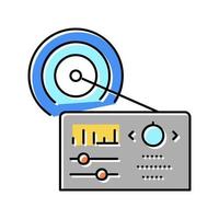 radio apparaat kleur pictogram vectorillustratie vector