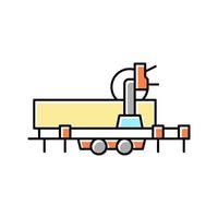 zag aanhangwagen kleur pictogram vectorillustratie vector