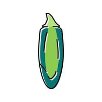 jalapeno peper kleur pictogram vectorillustratie vector