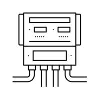 zwembad apparatuur monitoring lijn pictogram vectorillustratie vector