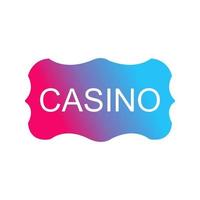 casino teken vector icoon