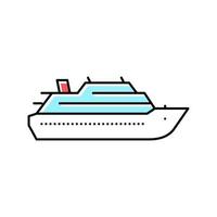 reis schip voering kleur icoon vector illustratie