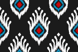 etnisch ikat naadloos patroon in stam. aztec meetkundig etnisch ornament afdrukken. ikat patroon stijl. vector