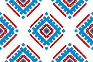 etnisch ikat naadloos patroon in stam. aztec meetkundig etnisch ornament afdrukken. ikat patroon stijl. vector