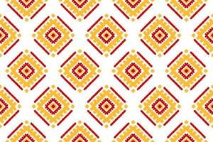 etnisch ikat naadloos patroon in stam. aztec meetkundig etnisch ornament afdrukken. ikat patroon stijl. vector