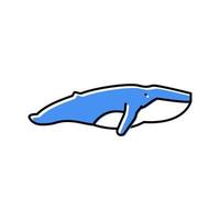 walvis oceaan kleur pictogram vectorillustratie vector