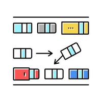 parallel parkeren kleur pictogram vectorillustratie vector
