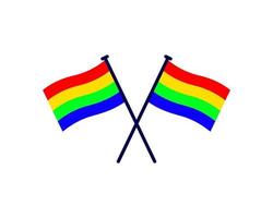vector illustratie van regenboog vlag