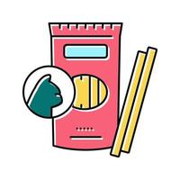 delicatesse voedsel voor kat kleur pictogram vectorillustratie vector