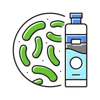 bacterie aquarium vis kleur icoon vector illustratie