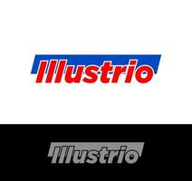 'illustratie' bedrijf abstract naam logo. illustr bedrijf logo. vector