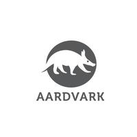 gedetailleerd en geïsoleerd illustratie van de zoogdier aardvarken vector