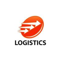 logo voor logistiek en levering bedrijf vector