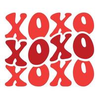 xoxo Valentijn t-shirt vector