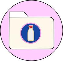 melk fles pictogram vector