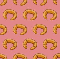 roze naadloos vector achtergrond met zoet bagels