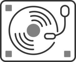 draaitafel vector pictogram