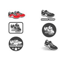 schoenen icoon logo vector illustratie ontwerp