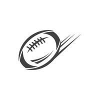 rugby bal icoon vector illustratie ontwerp