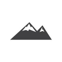 hoog berg icoon logo vector illustratie ontwerp