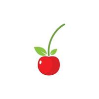 kers fruit icoon vector illustratie