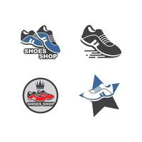 sport schoenen icoon logo vector illustratie ontwerp