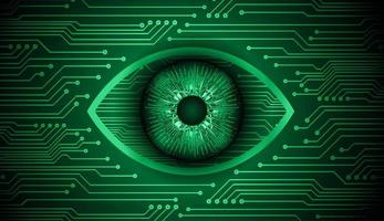 modern cyberveiligheid technologie achtergrond met oog vector