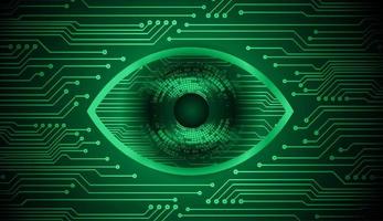 modern cyberveiligheid technologie achtergrond met oog vector