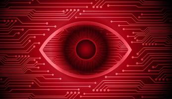 modern cyberveiligheid technologie achtergrond met oog vector