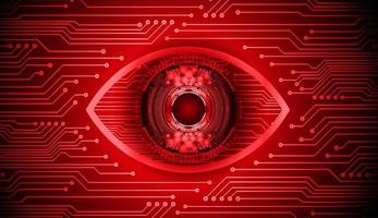 modern cyberveiligheid technologie achtergrond met oog vector