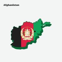 afghanistan kaart vlag infographic vector