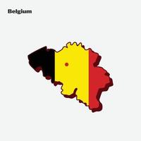 belgie land natie vlag kaart infographic vector