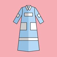 illustratie van een moslim vrouw jurk in pastel kleuren vector