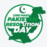23e maart Pakistan dag ontwerp concept vector illustratie