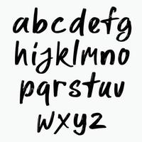 borstel belettering Engels alfabetten vector illustratie