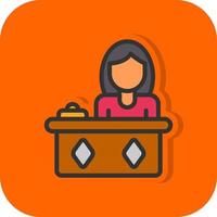 receptioniste vector icon