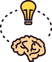 brainstormen vector pictogram