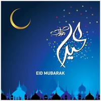 eid mubarak islamitische viering vector