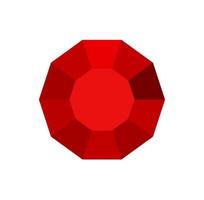 rood diamant vector. rood diamant icoon. vector