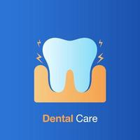 tandheelkundige zorg concept. slechte hygiëne gebit, preventie, controle en tandheelkundige behandelingen. vector
