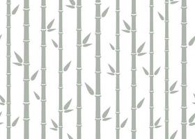 bamboe naadloos patroon. gemakkelijk vlak bamboe achtergrond met stengel, Afdeling en bladeren. natuur backdrop ontwerp. abstract Aziatisch textuur. vector illustratie Aan wit achtergrond
