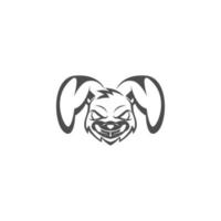 konijn icoon logo ontwerp illustratie vector