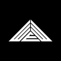 wew brief logo creatief ontwerp met vector grafisch, wew gemakkelijk en modern logo in driehoek vorm geven aan.