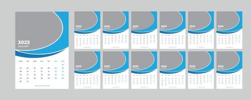 muur kalender 2023. vector