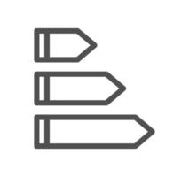 energie besparing icoon schets en lineair vector. vector