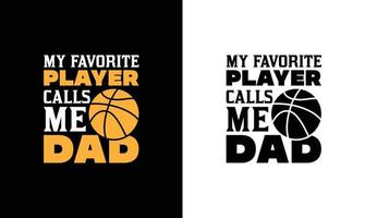 basketbal citaat t overhemd ontwerp, typografie vector