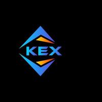 kex abstract technologie logo ontwerp Aan zwart achtergrond. kex creatief initialen brief logo concept. vector