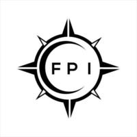 fpi abstract technologie cirkel instelling logo ontwerp Aan wit achtergrond. fpi creatief initialen brief logo. vector